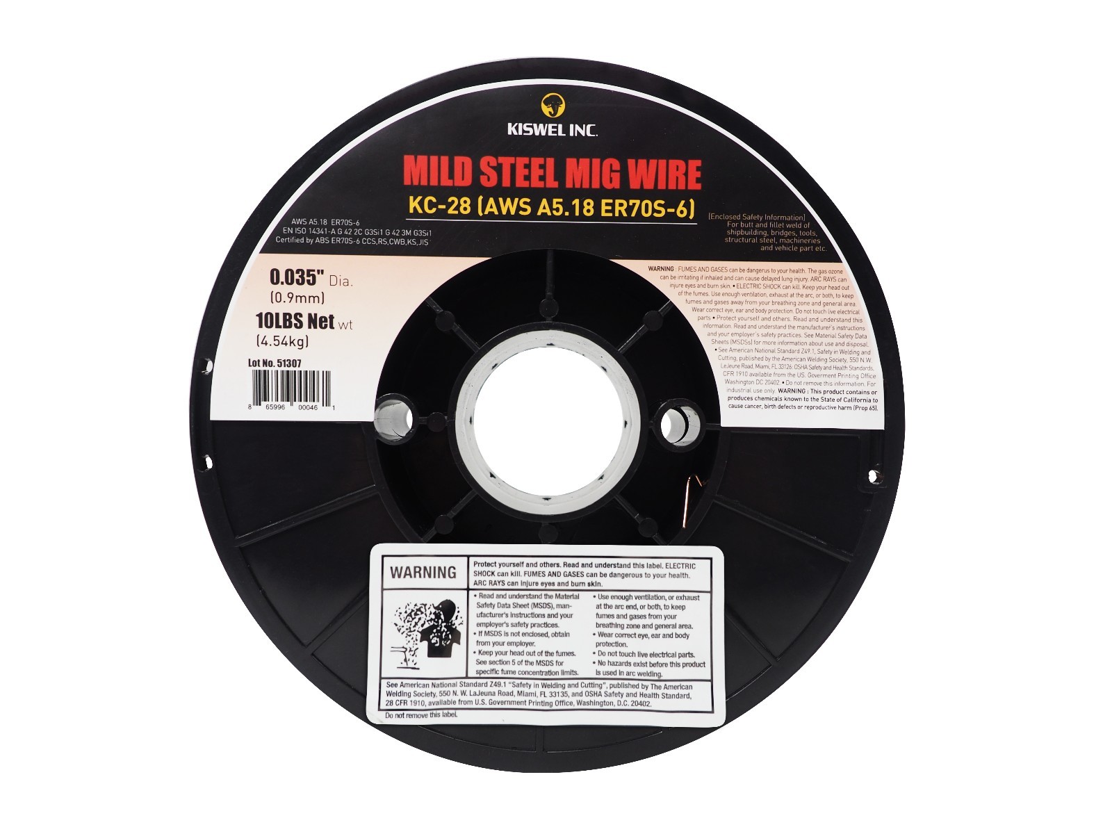 ER70S-6 0.035 in. Dia 10 lbs. Copper Coated Solid Wire (2 Rolls)