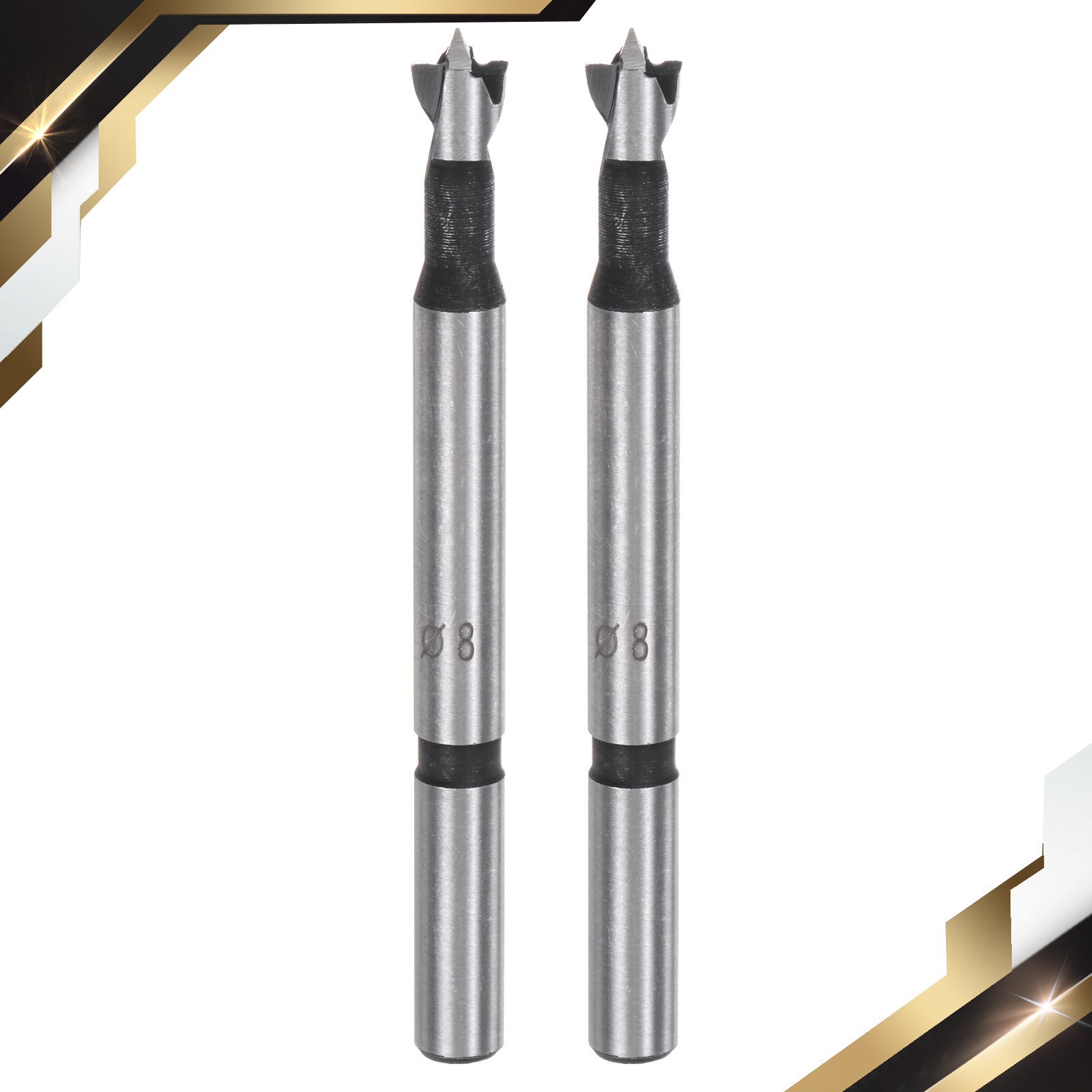 2pack Forstner Drill Bit 5/16″(8mm) Dia Woodworking Drilling Hole Saw Tool