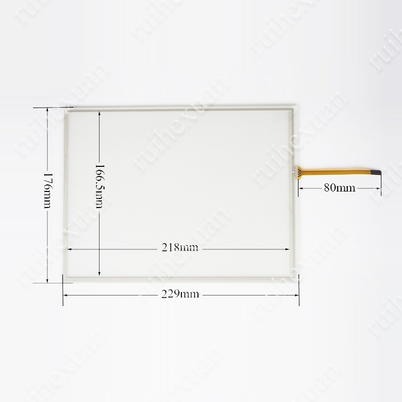 GT1275 GT1275-VNBD Touch Screen Glass for GT1275-VNBA GT1275-VNBA-C with Overlay