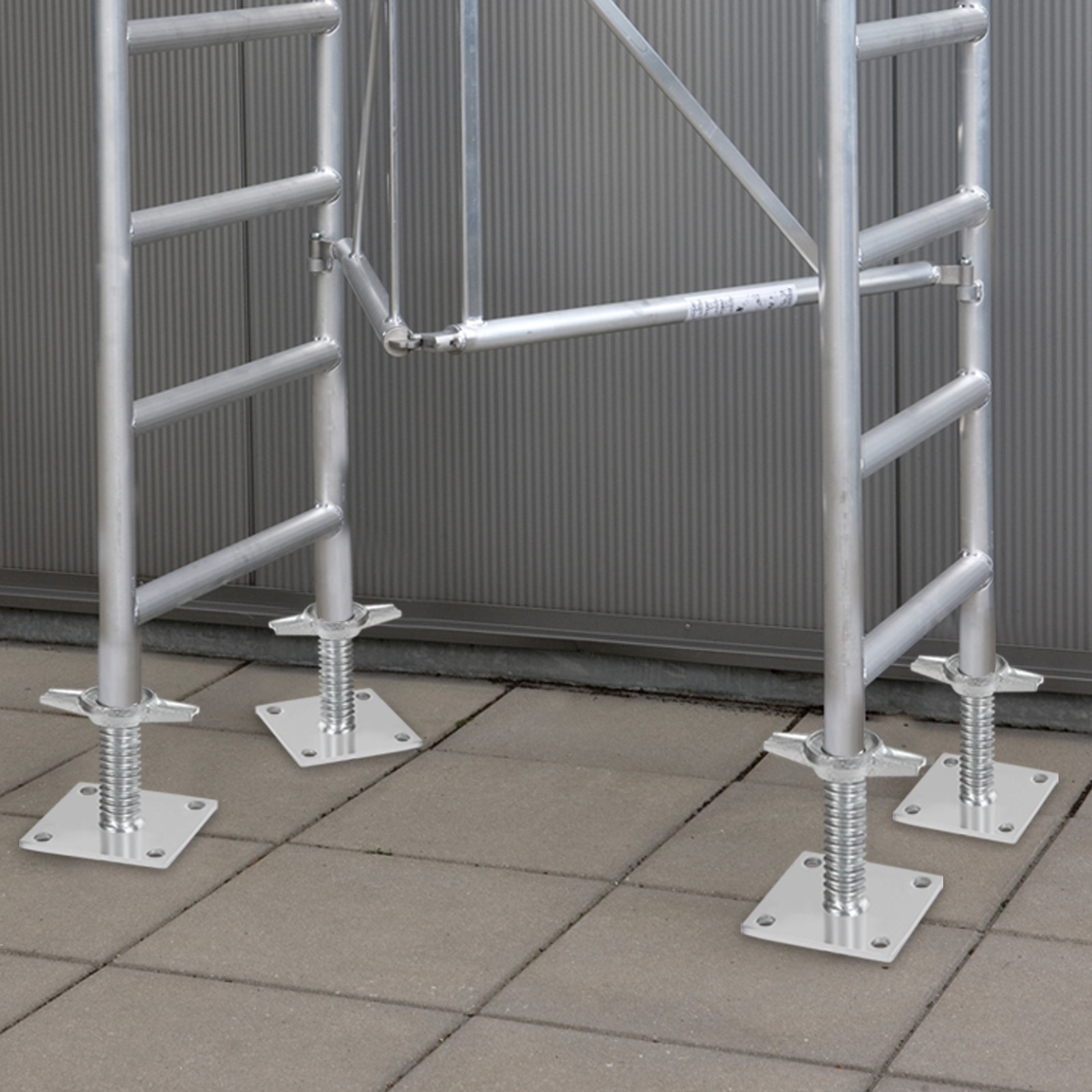 4-Pack Adjustable Leveling Jacks Solid Screw for Baker-Style Scaffolding