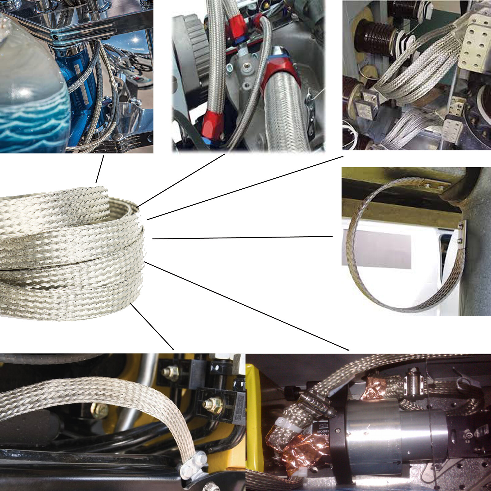 EMI RFI ESD Shielding Wire Sheathing Cable Sleeve Metal Mesh 12’&30′ Length Lot