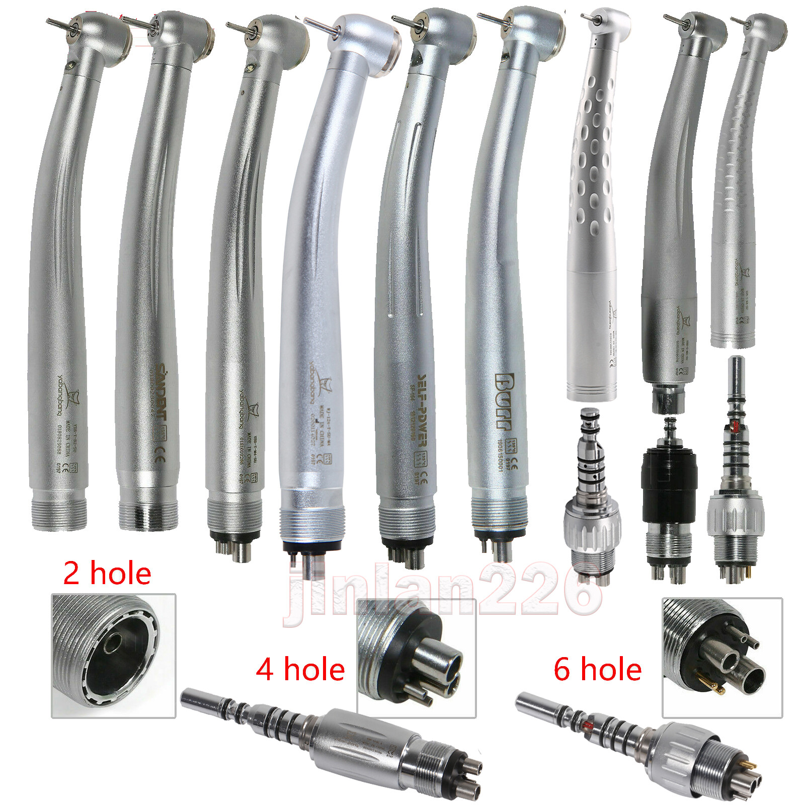 Dental Self-power Fiber Optic LED /E-generator /High Speed Turbine Handpiece
