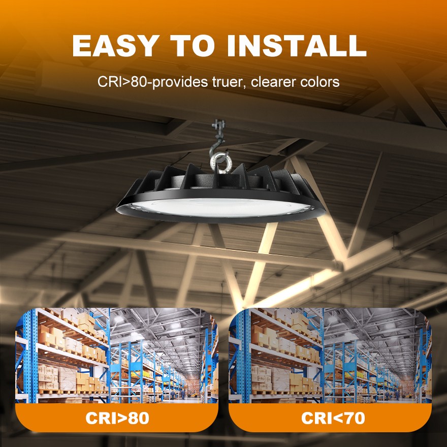 10 Pack 500W UFO Led High Bay Light Shop Industrial Commercial Factory Warehouse