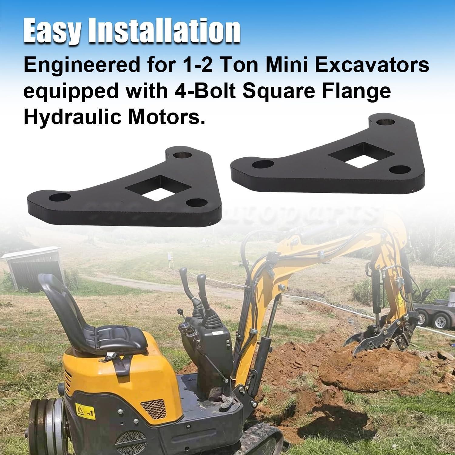 2X Final Drive Reinforcement Bracket For Mini Excavator Travel Motor Support Kit