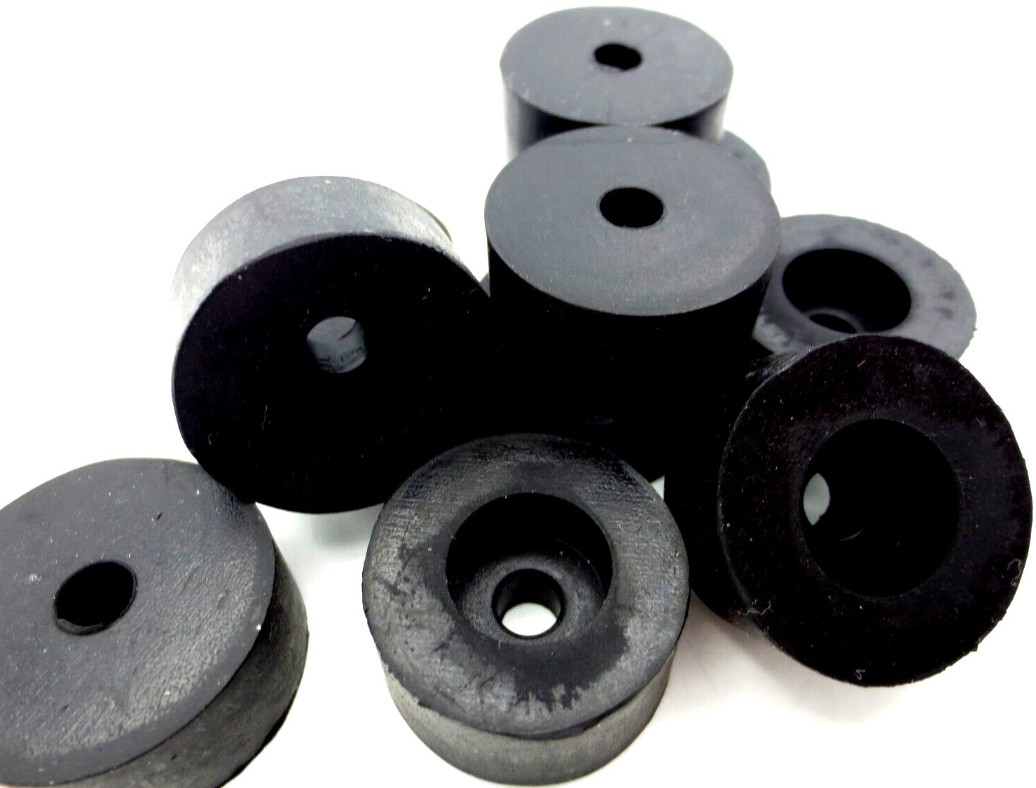 Screw Bolt On Rubber Bumper Pad Stand Fit For 3/16″ Screw Hole, 1″ Pad 1/2″ Tall