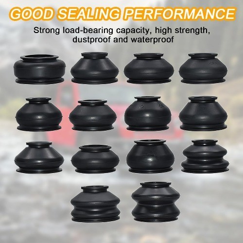 14PCS Car Tie Rod End Boot, Rubber Automotive Turn To Rod Arm Ball Joint Head Du