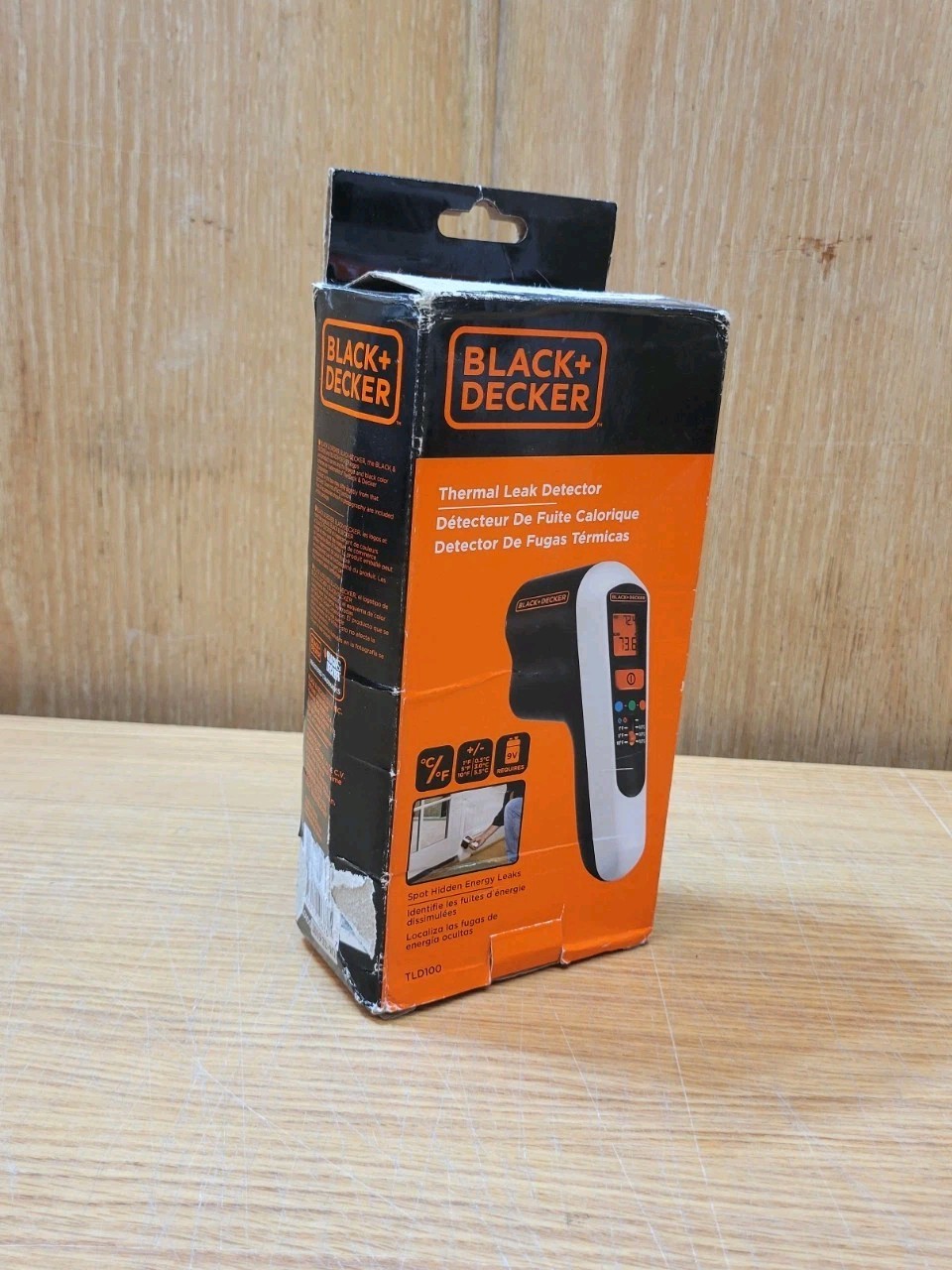 BLACK+DECKER TLD100 Thermal Leak Detector Infrared IR Tested Working w/ Box