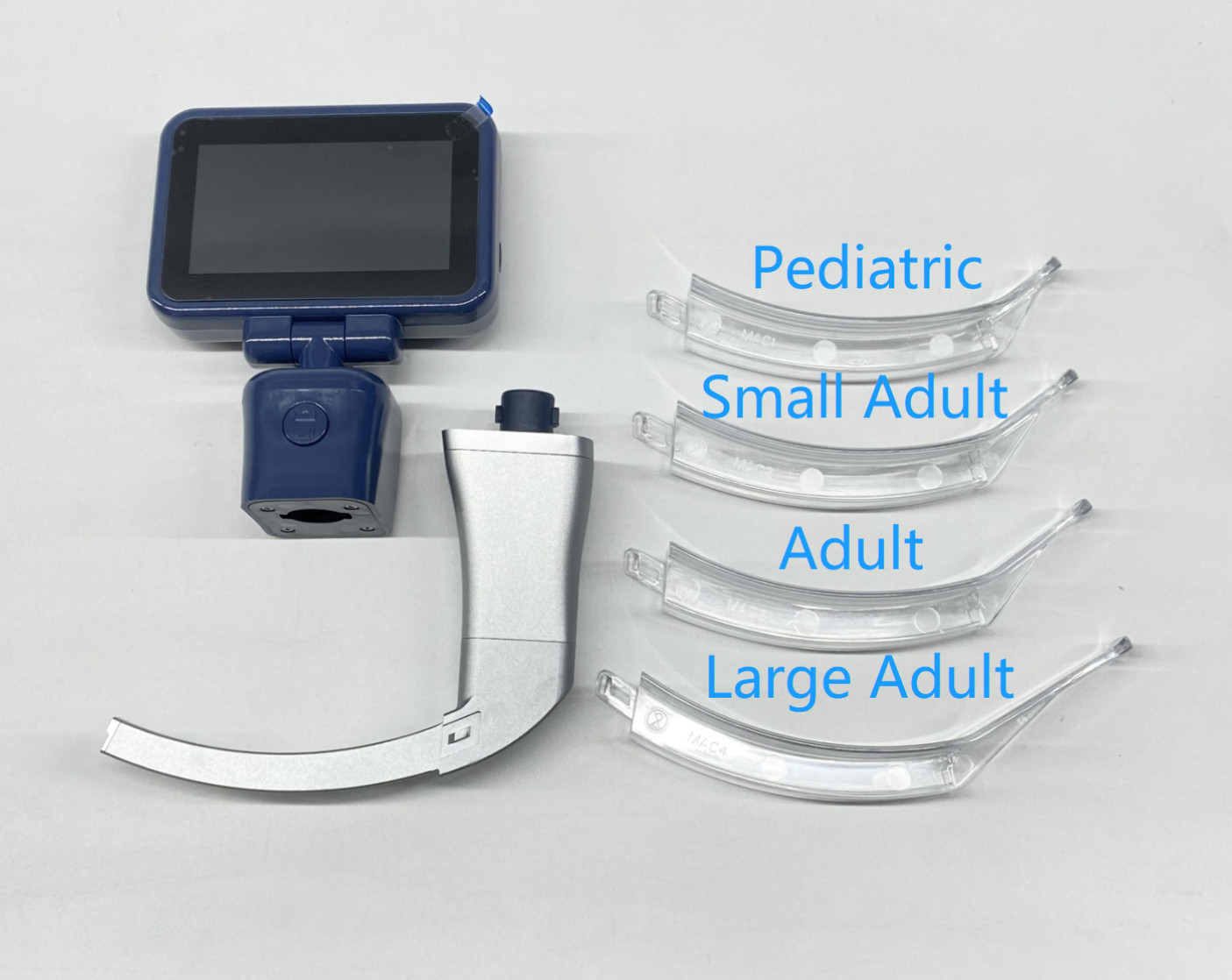 3.5″ Touch Screen Digital Video Laryngoscope With 4 size Disposable Blades