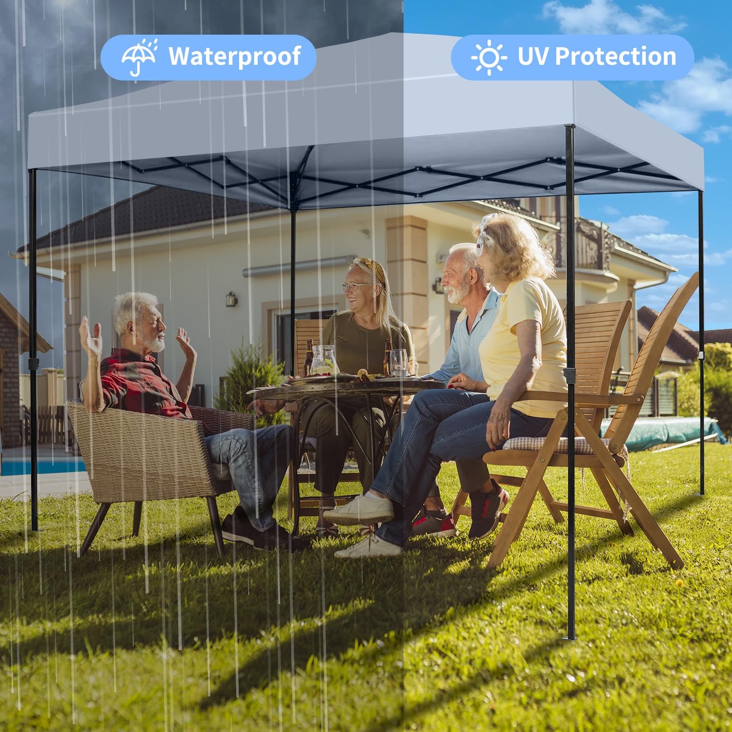 Josiviky 10X10 Canopy Replacement Top Pop Up Canopy Tent Replacement Covertop