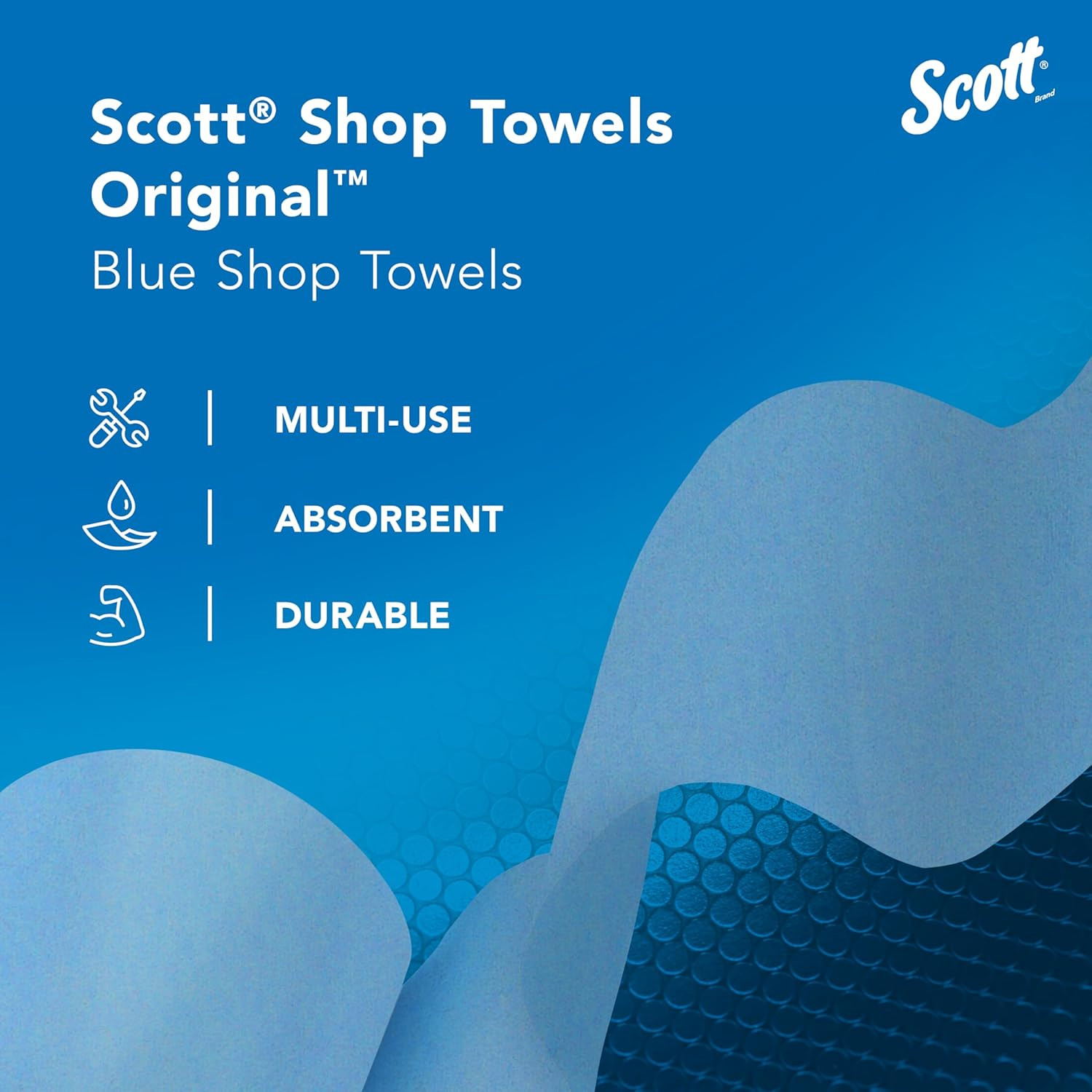 Scott Kimberly-Clark Professional Logistics Supply 75130KC Scott Shop Towels Blu