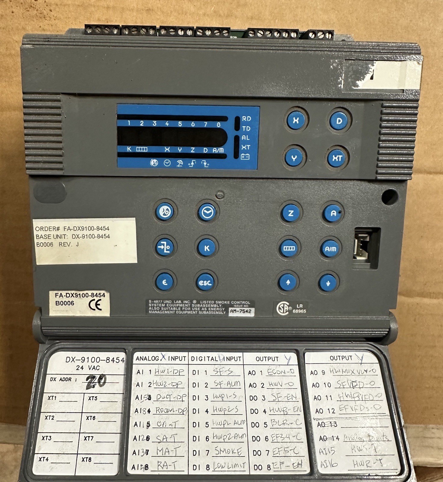 Johnson Controls Dx-9100-8454 Metasys Controller