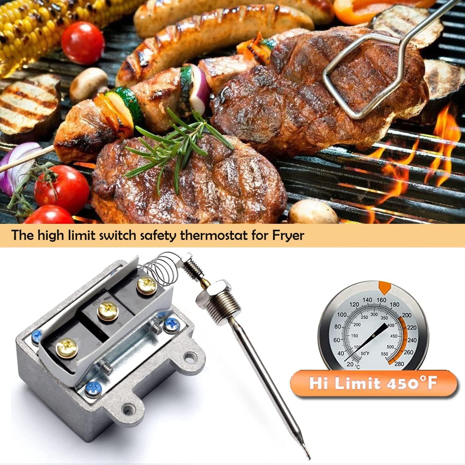 301030005 1177 High Limit Thermostat Fryer Switch for Fryer | 3/8″ Mpt Stuff …