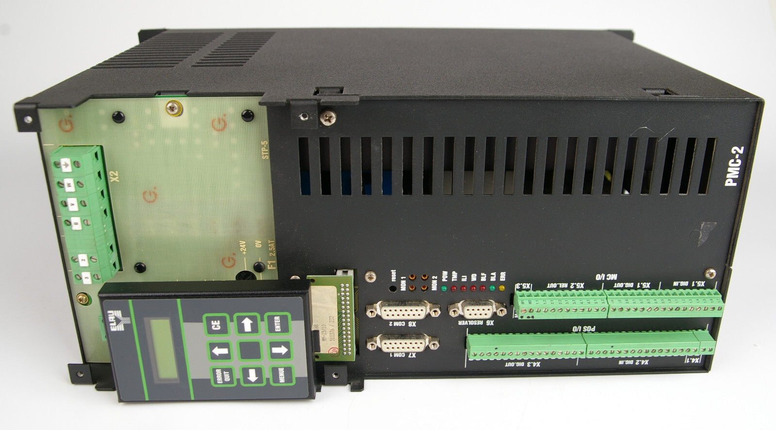 ELAU PMC-2/11/25/001/01/00/00/00/0K Drive Controller + Panel BE-8/10/0