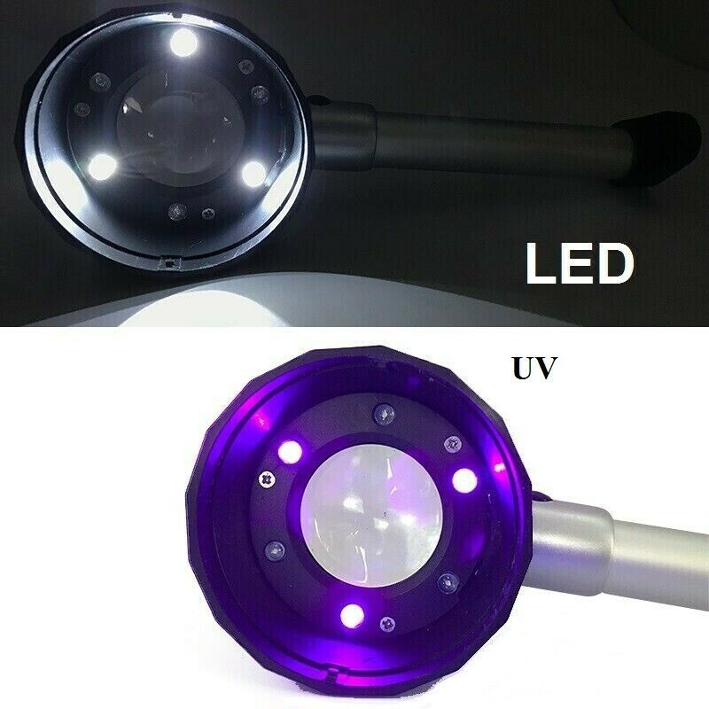Dermatoscope 30X Verg UV Light XL Lens Skin Magnifier Scabies Scabbia