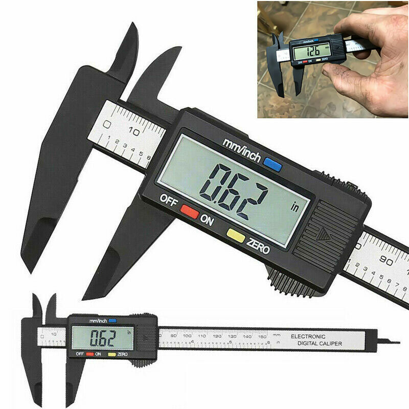 6″ Micrometer Digital Measuring Tool Caliper Vernier Gauge Metric 150mm 6-inch