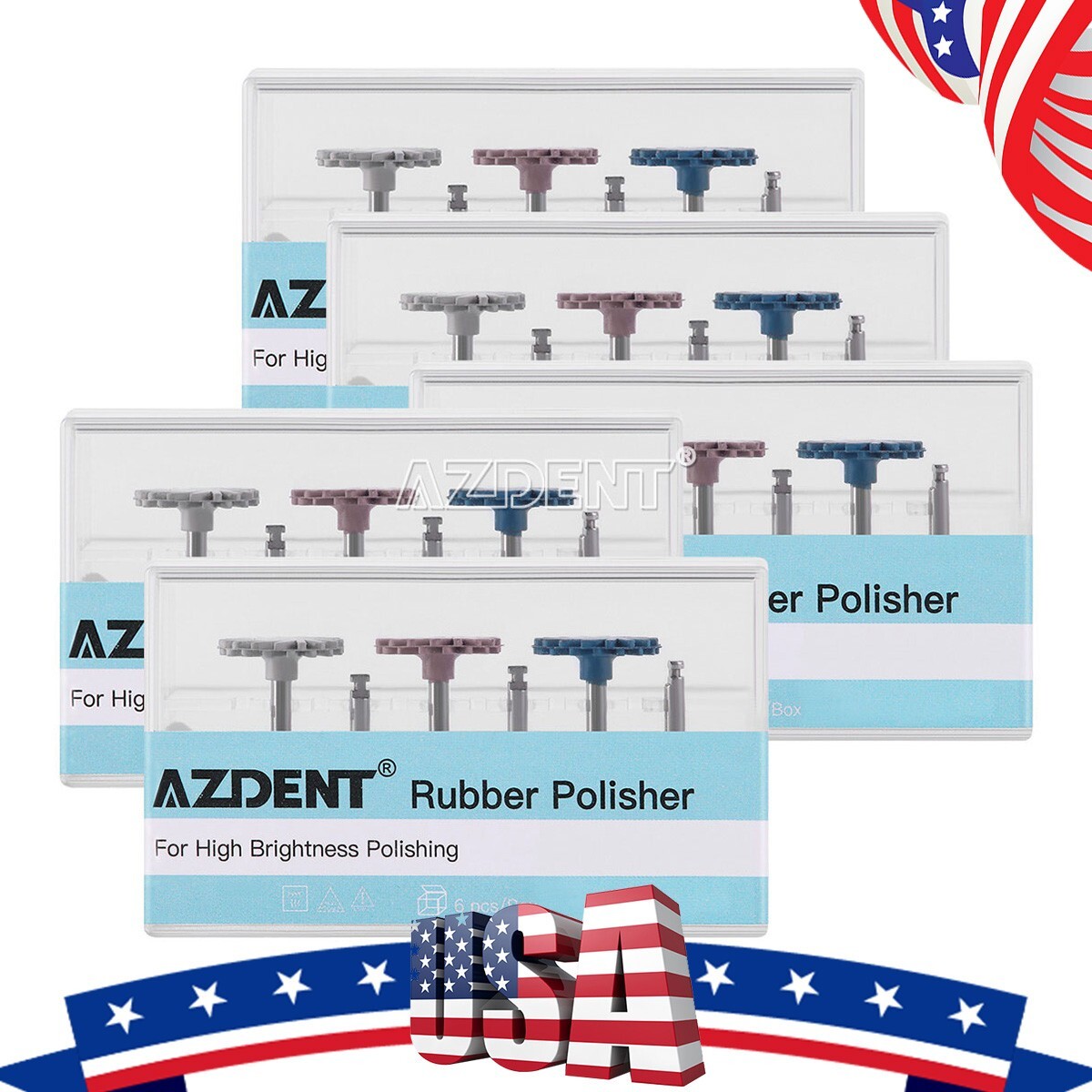 AZDENT Dental Composite Polishing Diamond System RA Disc 14mm Wheel Polisher
