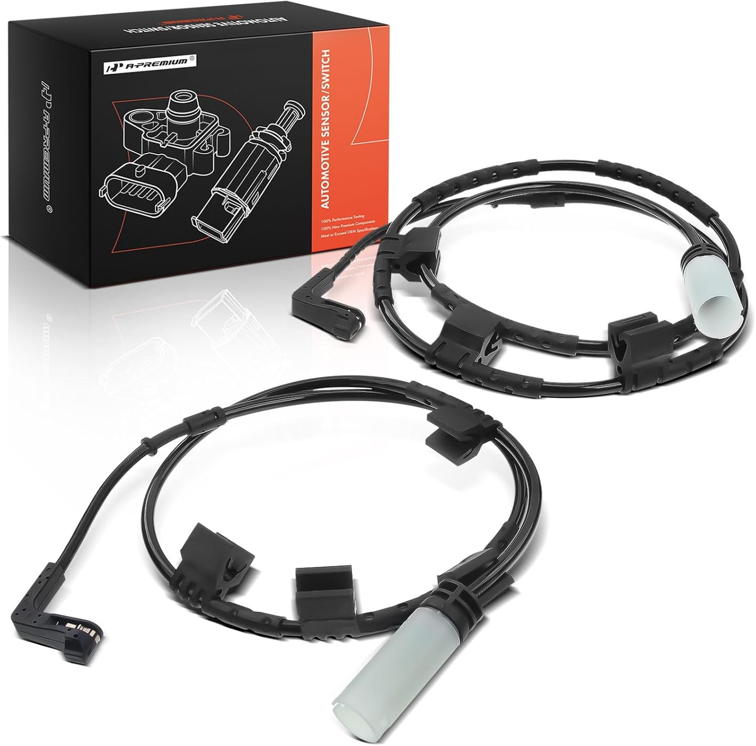 2007-2015 Mini Cooper Front & Rear Disc Brake Pad Wear Sensors 2pc