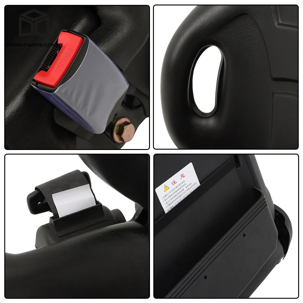 Black Universal Forklift Seat Fits For Clark Cat Hyster Yale Toyota New