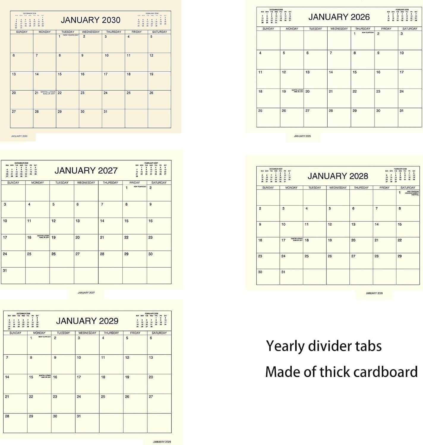 5 Year Calendar Planner 2026-2030, Free Shipping! NEW!
