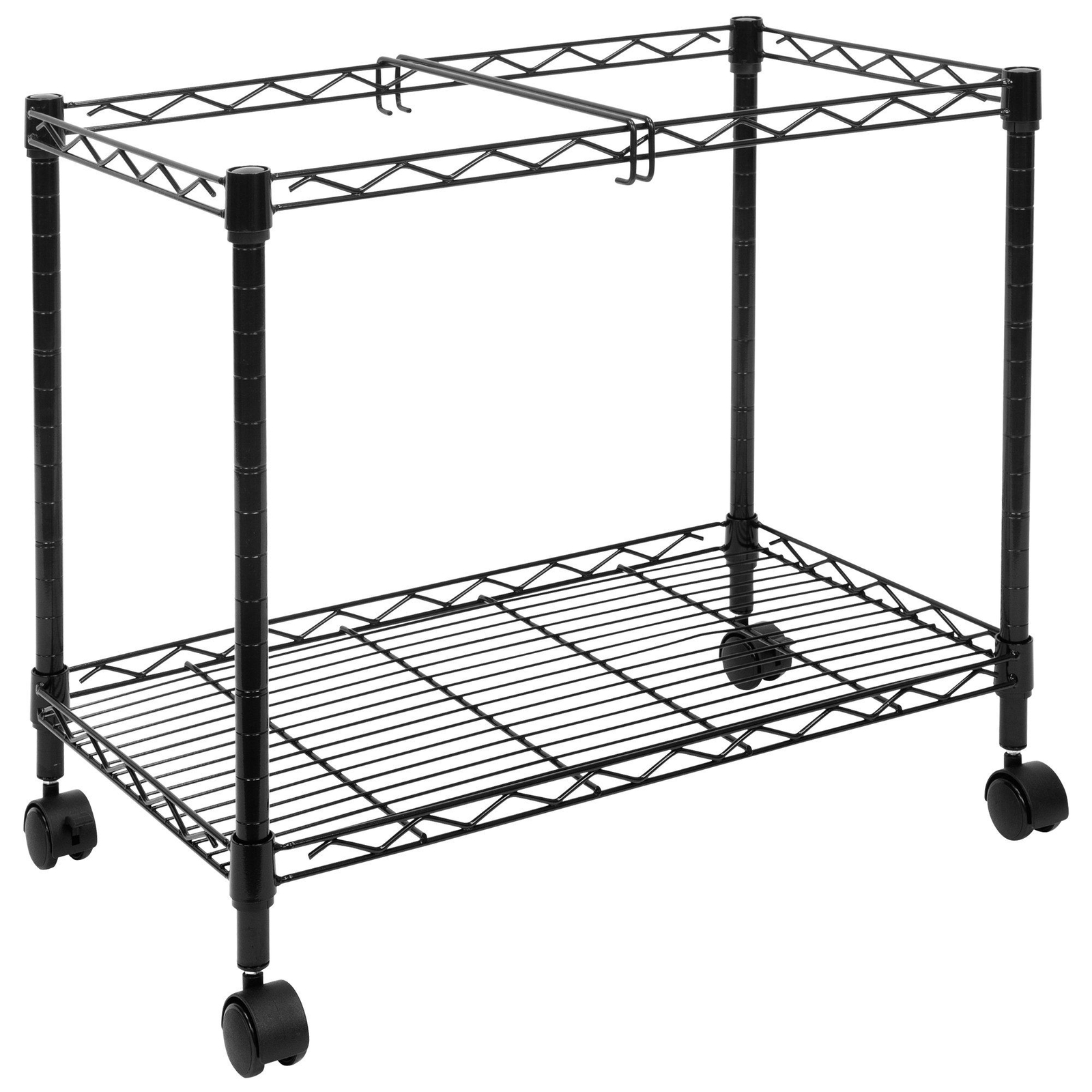 Mount-It! Rolling File Cart with Folder Rack, Refurbished