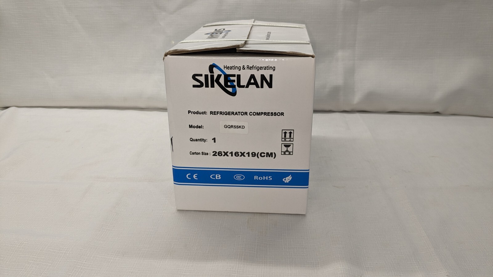 Sikelan GQR55KD 1/4hp 1262BTUs 110VAC R404a LBP / MBP Refrigeration Compressor