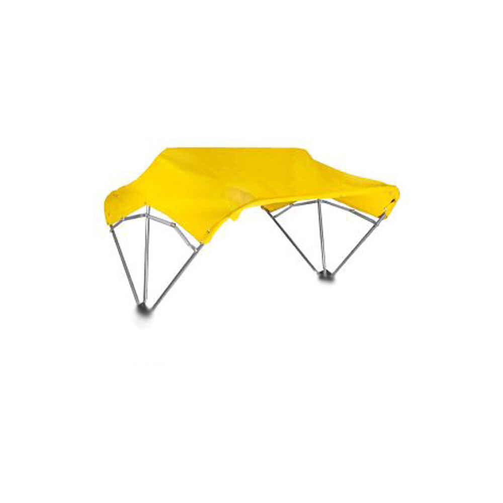 3-Bow Tractor Canopy With Frame Fender Mount 48″ – Yellow Fits Over Most ROPS