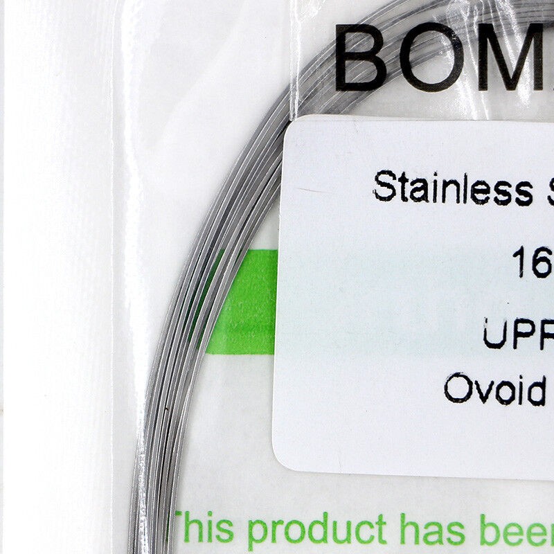 1×Dental Ortho Stainless Steel Rectangular Arch Wire Ovoid Form 16×16 Upper