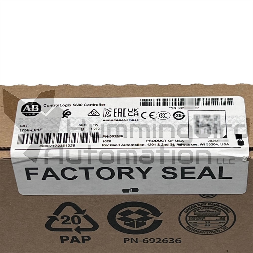 2026 Allen Bradley 1756-L81E /B ControlLogix SEALED Surplus PLC *USA SELLER*