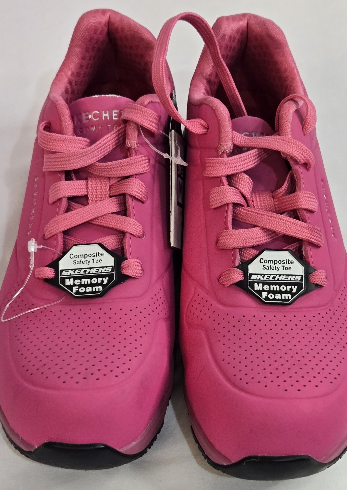 NEW Skechers Women’s Hot Pink Composite Toe Work Shoes / Size 6