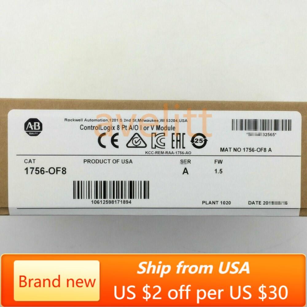 Factory Sealed AB 1756-OF8 SER A ControlLogix 8 Pt Output Module US Free Tax