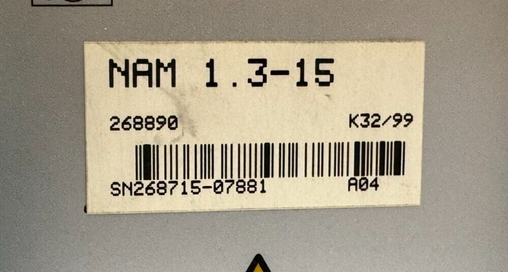 INDRAMAT NAM1.3-15 SERVO POWER SUPPLY REFURBISHED