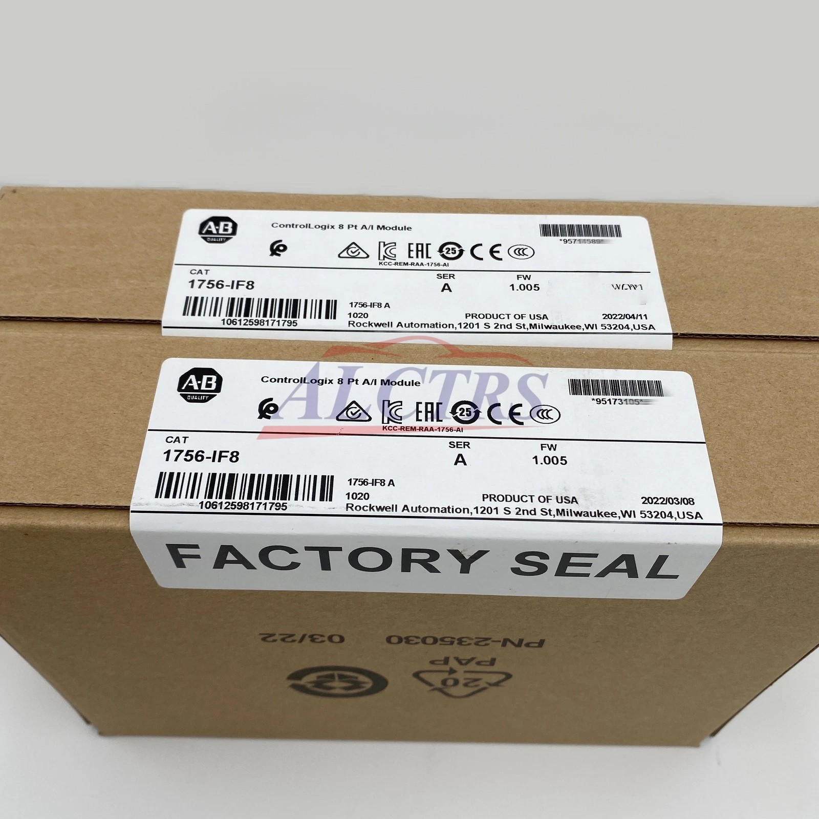 NEW 1756-IF8 AB ControlLogix Point A/I Module 2023 NEW Factory Sealed 1756IF8 TX