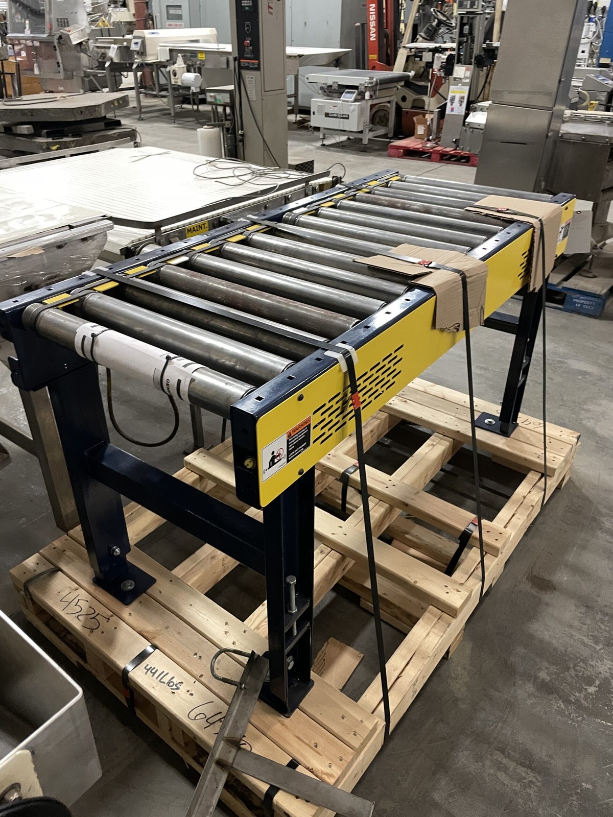20″ Belt Driven Roller Conveyor 60″ Long x 32″ High – Expansion Section
