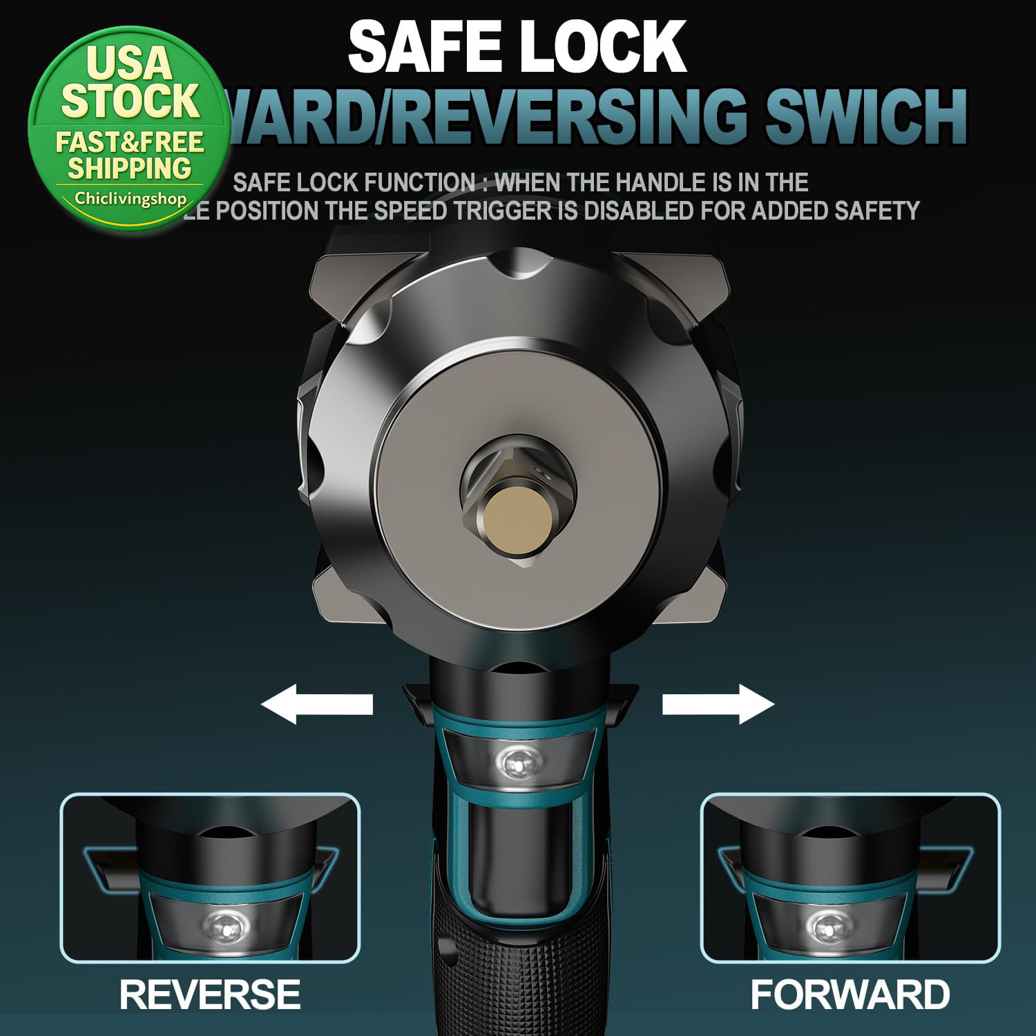Cordless Impact Wrench Makita 18V 1 2 Brushless High Torque 900 Ft-Lbs 4-Speed