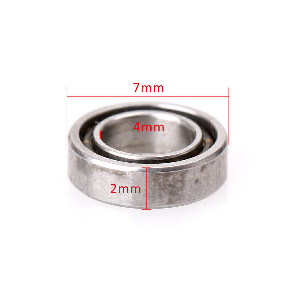 MR74z 4x7x2mm Open Miniature Bearings ball Mini Hand Bearing Spinner 10pcs/Set