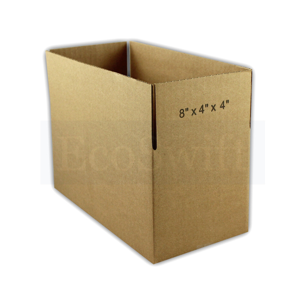 1-200 8x4x4 “EcoSwift” Cardboard Packing Mailing Shipping Corrugated Box Cartons
