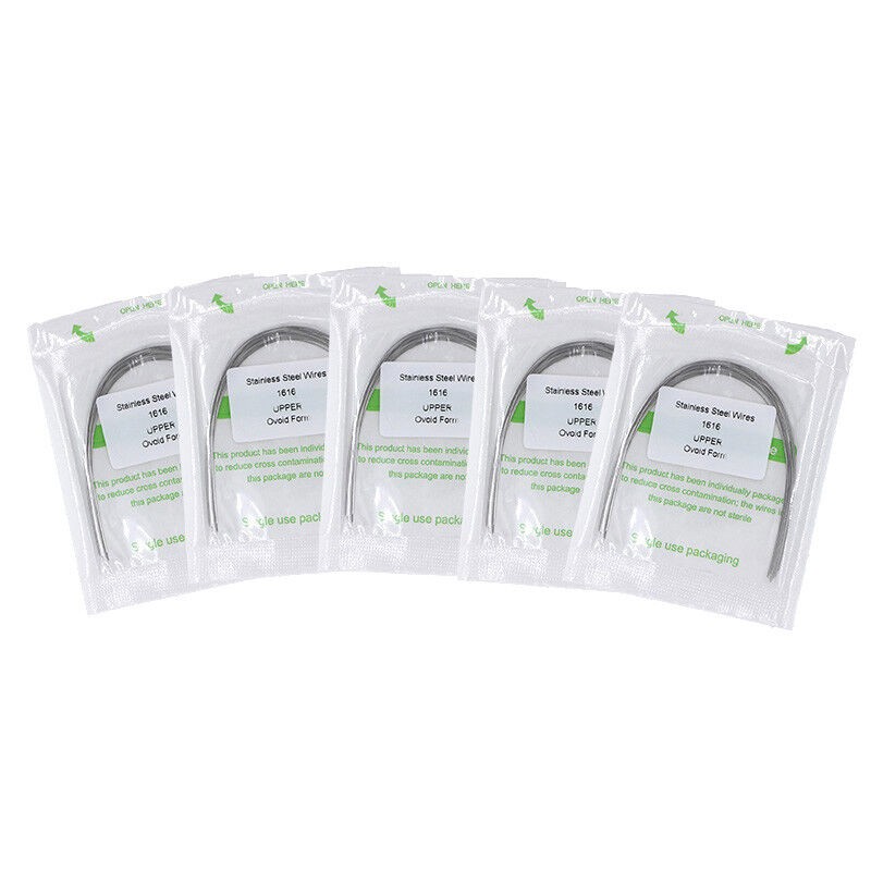 1×Dental Ortho Stainless Steel Rectangular Arch Wire Ovoid Form 16×16 Upper