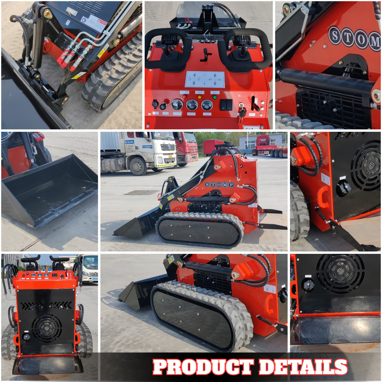 TYPHON STOMP Skid Steer Tracked EPA 23HP Briggs & Stratton Gas 3-Pumps FREE SHIP
