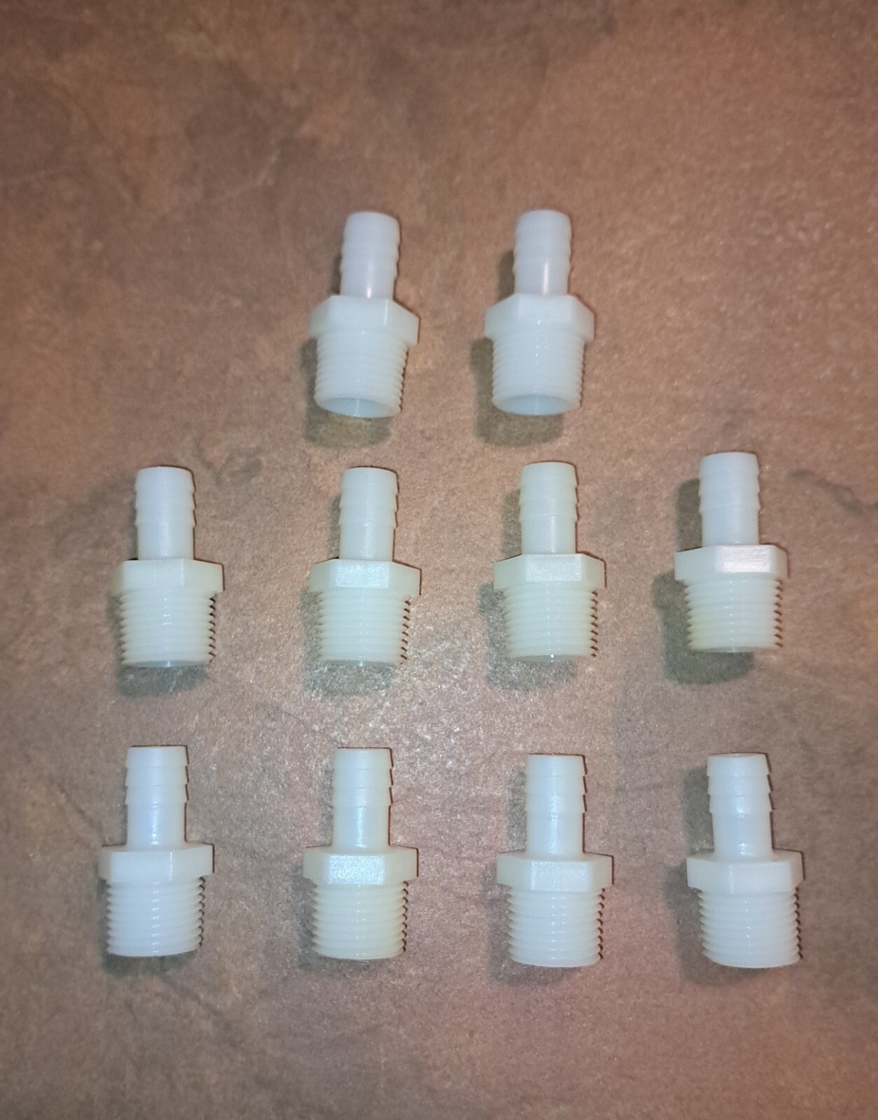 10- pack 1/2 In. Barb X 1/2 In. MPT Nylon Adapter Fitting