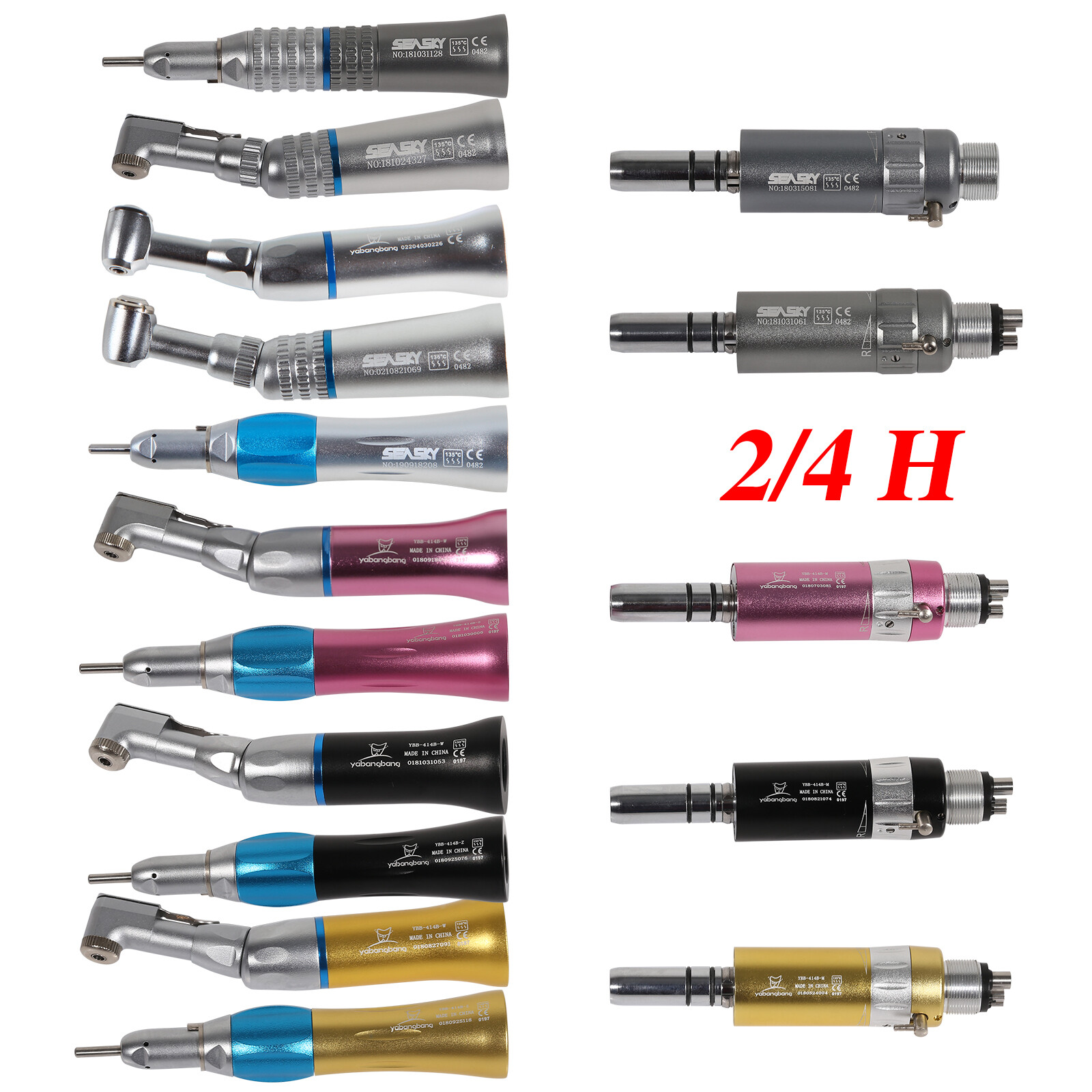 Dental slow low speed straight handpiece/ contra angle/ air motor 2/4 E-type NSK