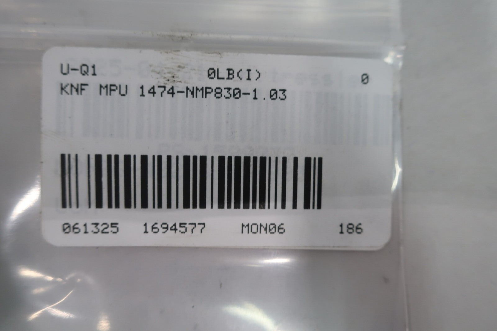 Knf MPU 1474-NMP830-1.03 Vacuum Pump 0.25a 24v-dc