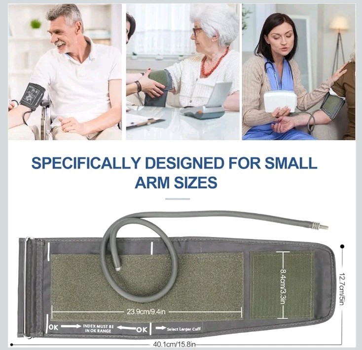 Extra Small Blood Pressure Cuff 5.9”-9.5”, Only for Slim or Tiny Small, Gray New
