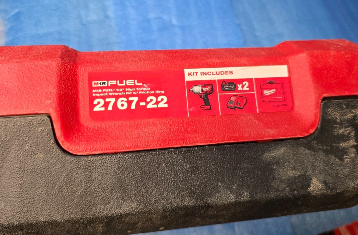 Milwaukee 2767-20 1/2″Impact Wrench W/2x5AH Batteries,Charger,Case free shipping