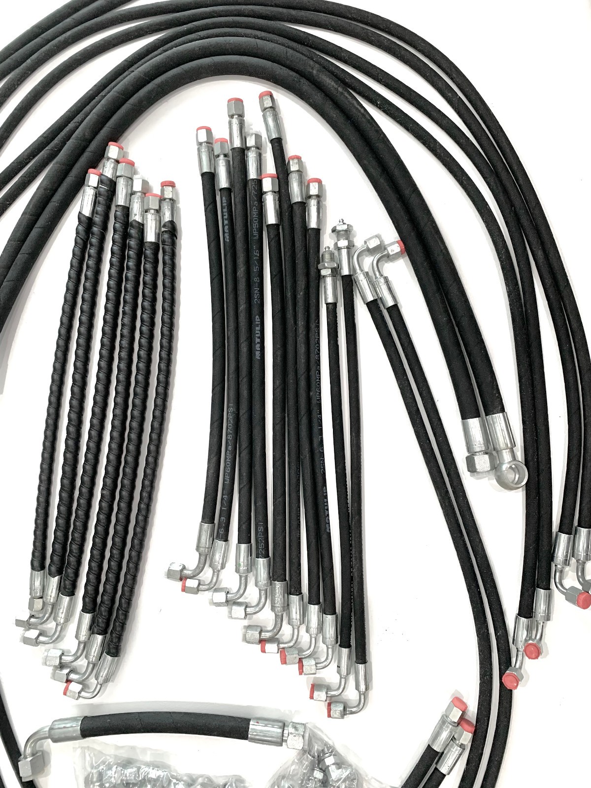 AGT/CFG/Miva/Rippa 1-3 Ton Chinese Mini Excavator Hydraulic Hose and Fitting Kit