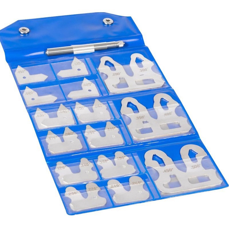 26Pc Radius Gauge Set 0.010-0.500in 3602-5025 CNC Metalworking Automotive Tool