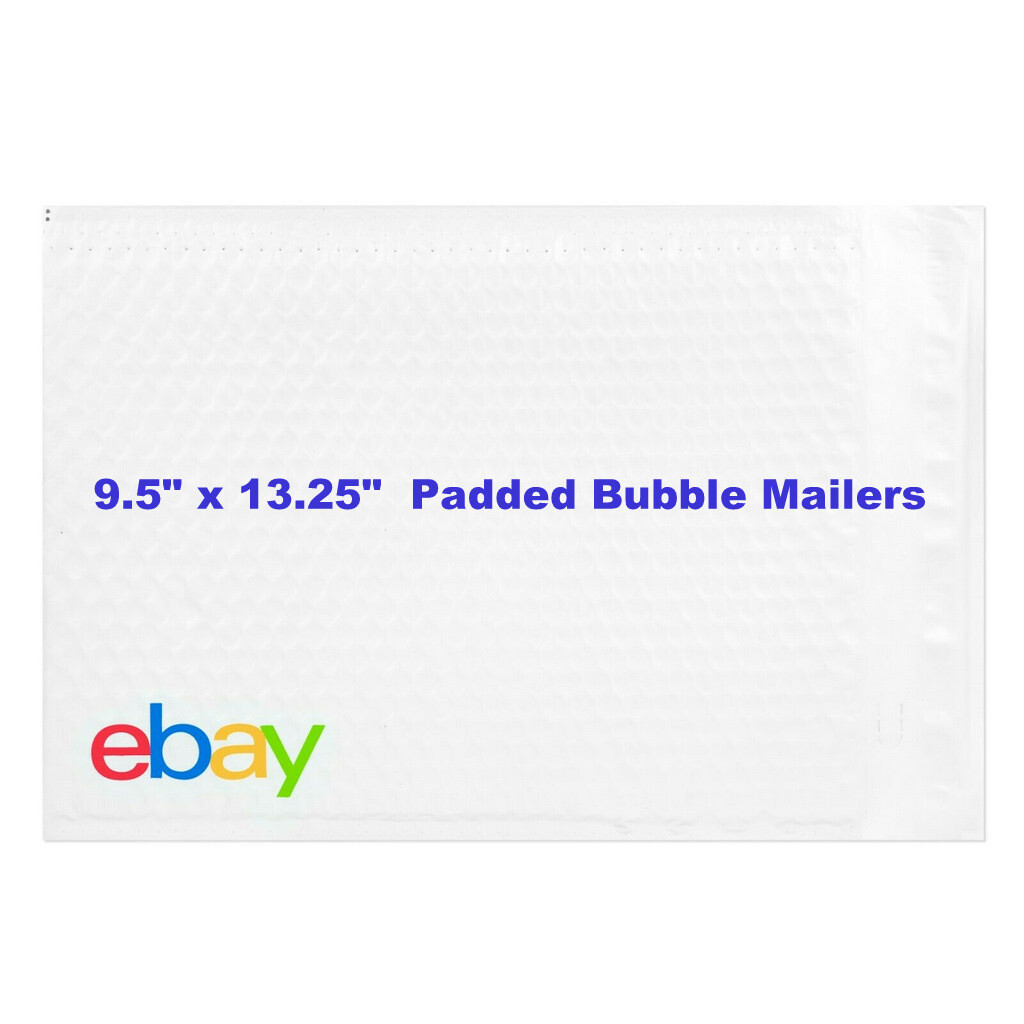 eBay Branded Shipping Supplies Padded Bubble Poly Mailers Envelope 9.5″ x 13.25