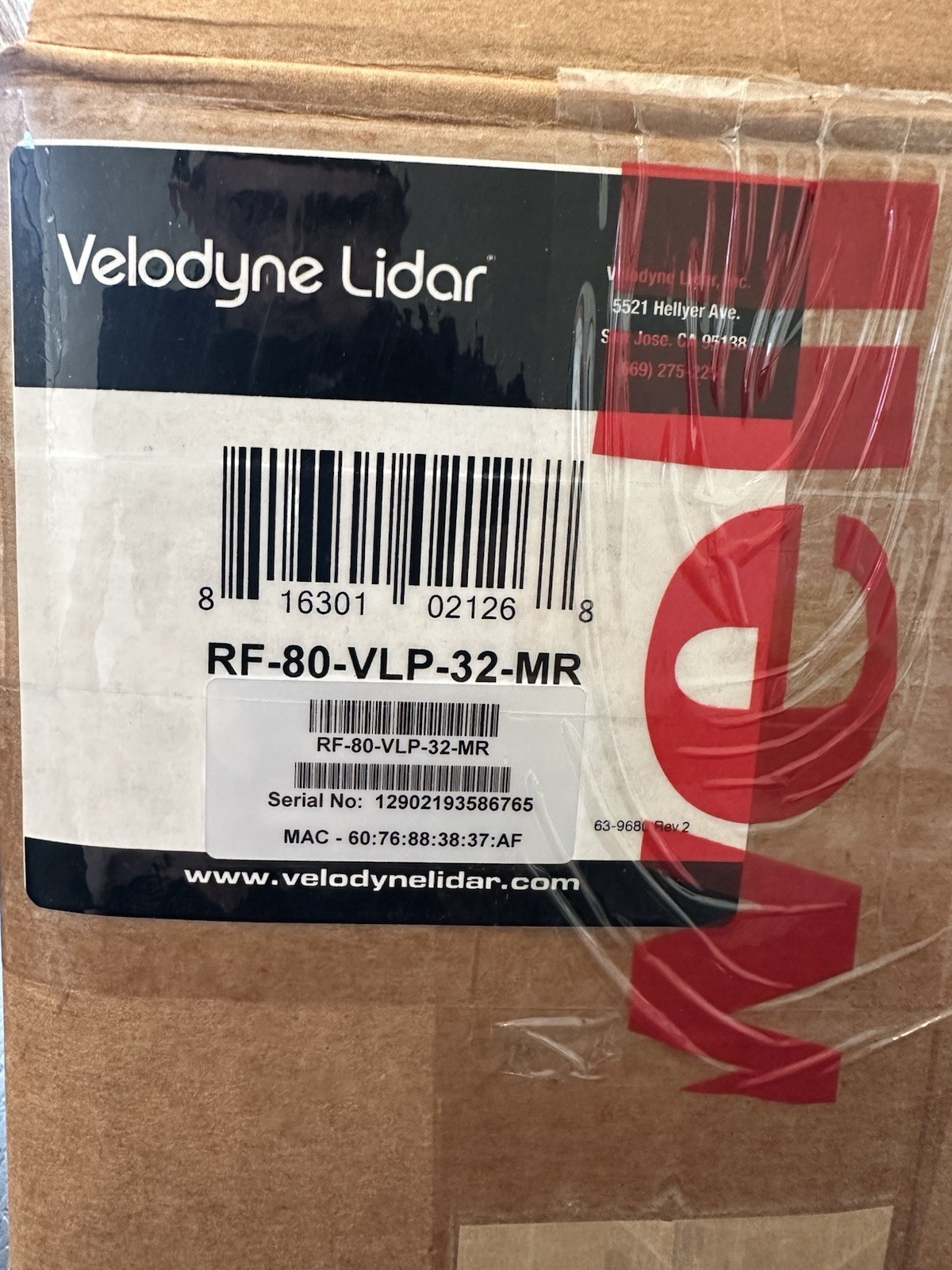 Rare Velodyne Puck 32MR VLP-32MR 360° LiDAR Sensor – Excellent Condition