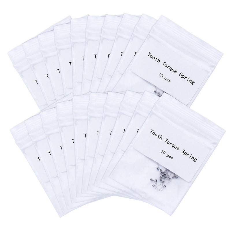 10 Pcs/pack Dental Single Anterior Teeth Torque Ortho Rectangular Spring