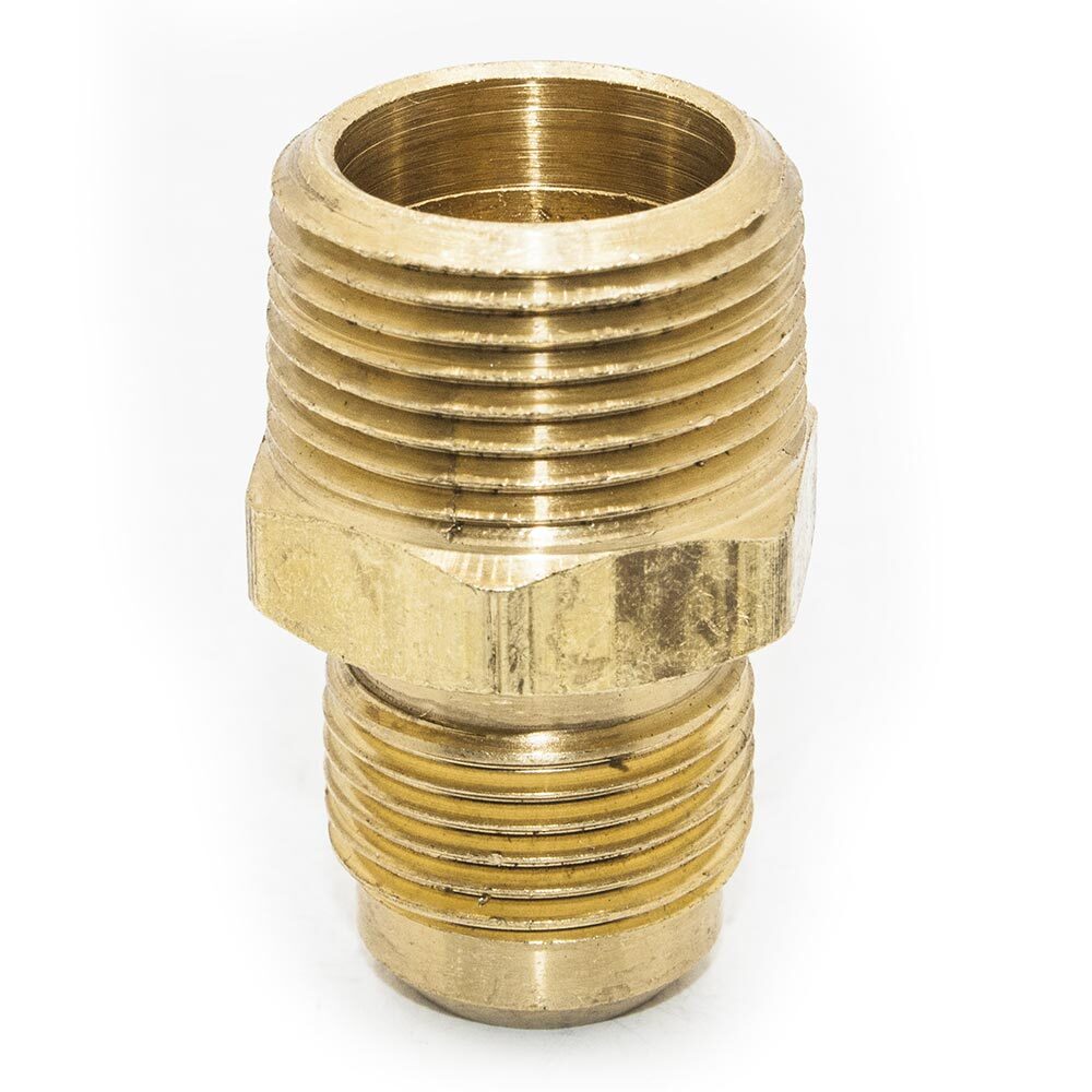 Thrifco 6948012 #48 3/8 Inch x 1/8 Inch Brass Flare MIP Adapter