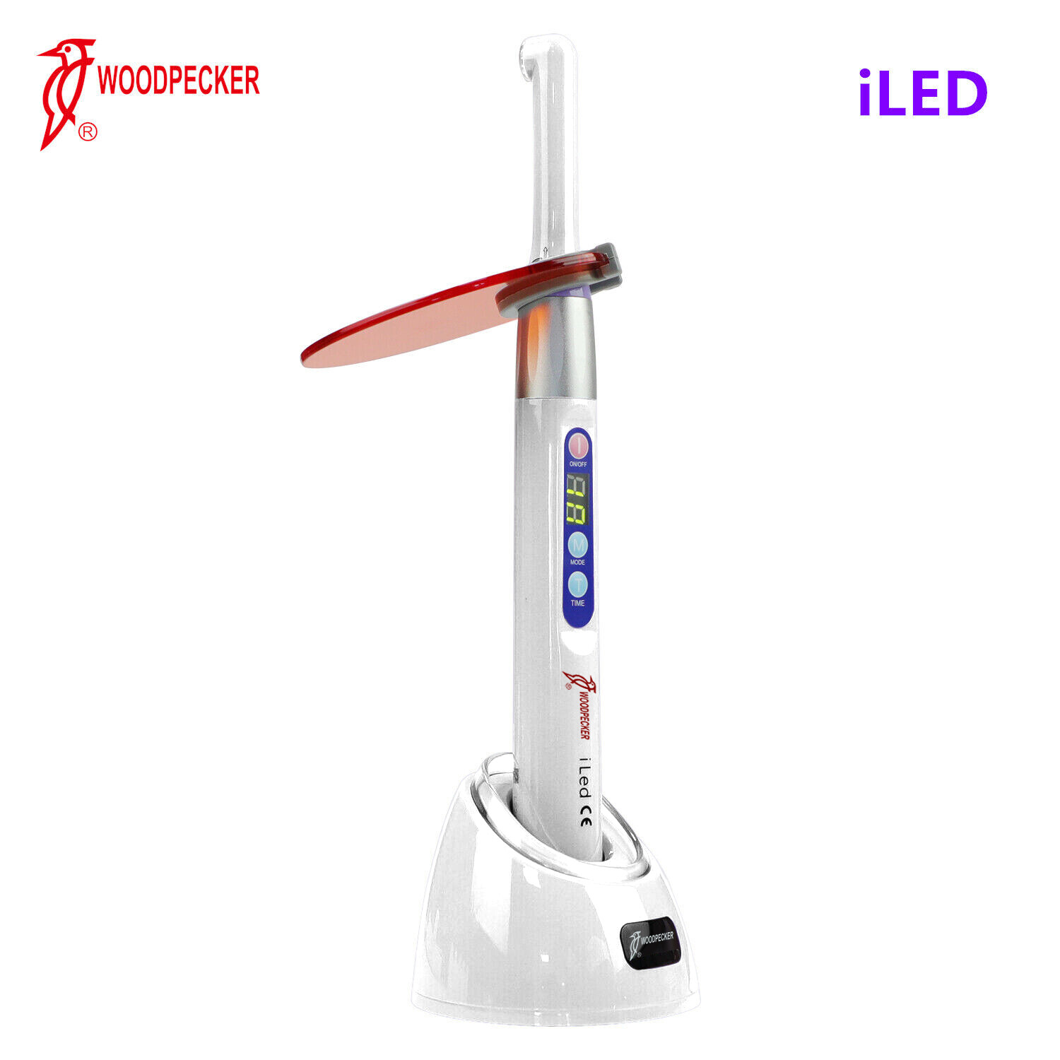 Woodpecker iLED Curing Light Dental Wireless Curing Lamp 1 Second Cure 2500mw/c㎡